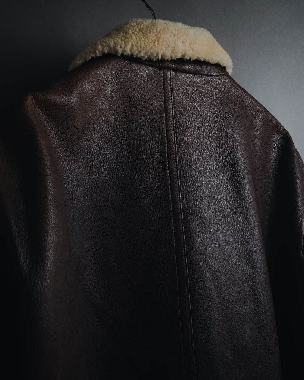 "Christian Dior" 80’s-90’s deerskin shearling collar leather jacket