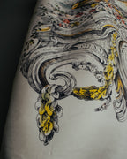 "Christian Dior" Vintage baroque print square scarf