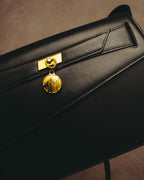 "Thierry Mugler" 80's-90's Architectural leather shoulder bag