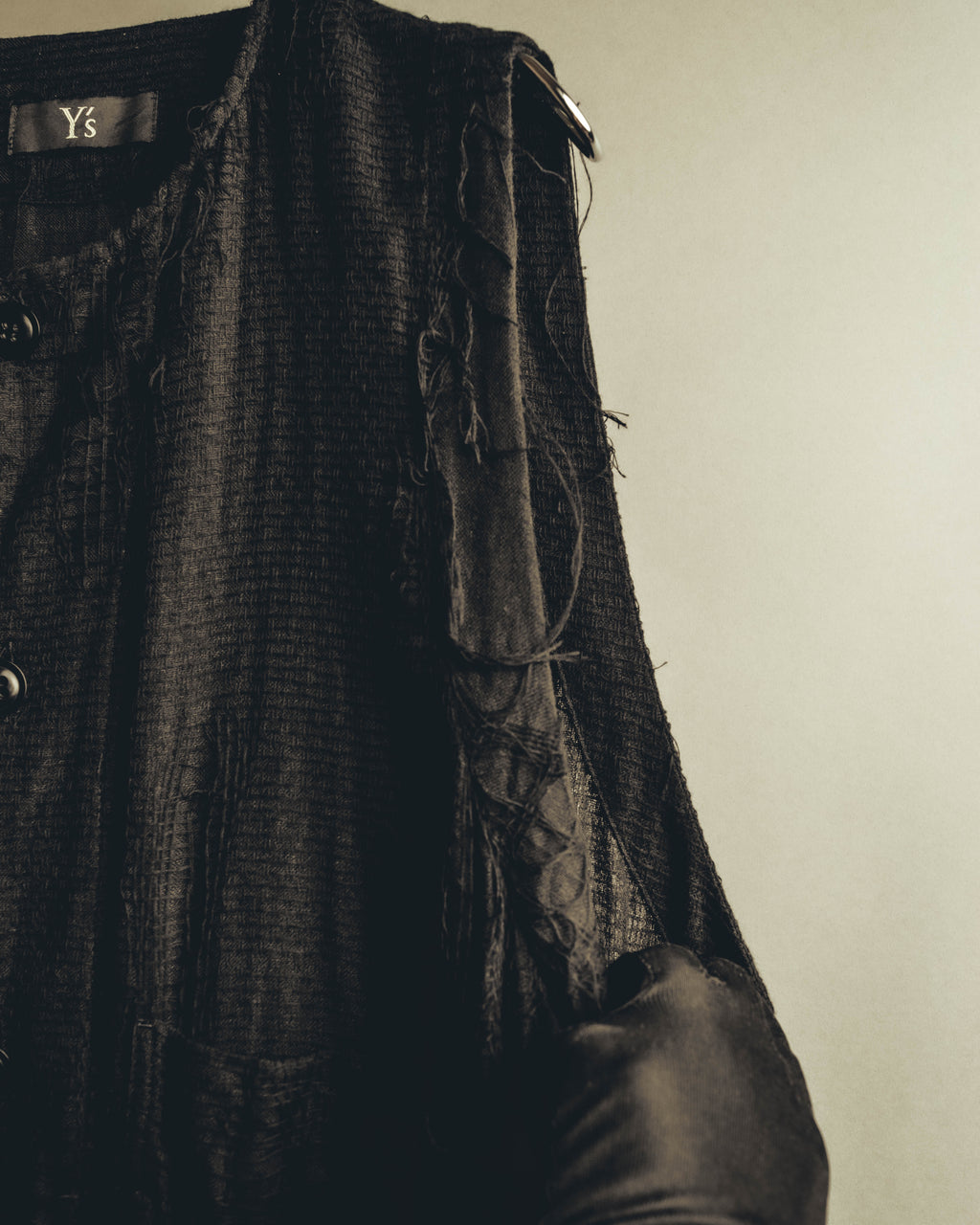 -SPECIAL- "Y's" 21SS Textured sleeveless long vest