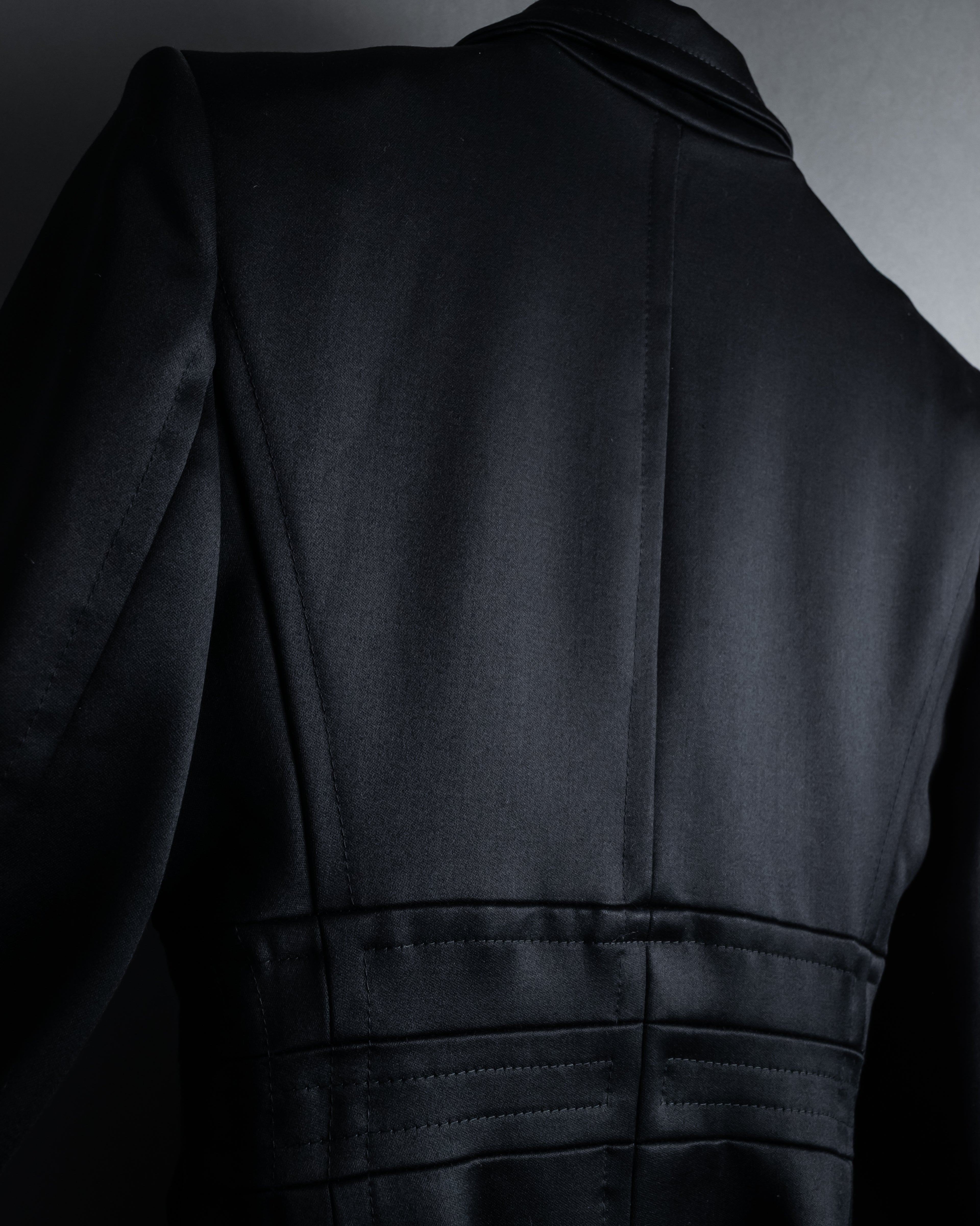 -SPECIAL- "YVES SAINT LAURENT rive gauche" 03 year Tom Ford period corset design long coat