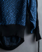 "TOGA ARCHIVES" String design mesh switching melange knit