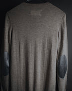 Maison Margiela 2014 Autumn/Winter fine gauge V-neck knit dress with elbow patches