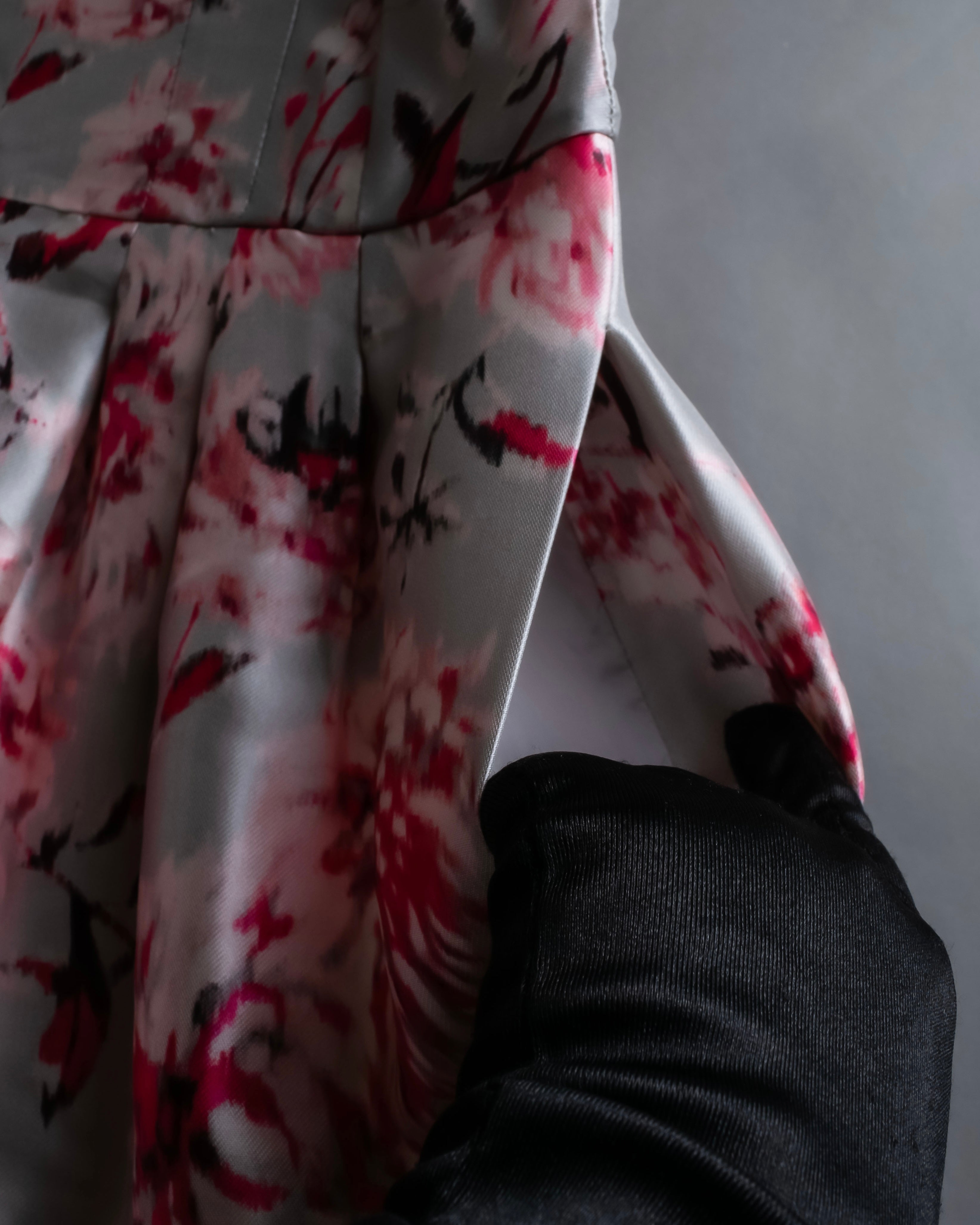 "Max Mara" Watercolor floral pattern sleeveless long dress