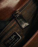 “PRADA” 2000’s Minimal leather shoulder bag