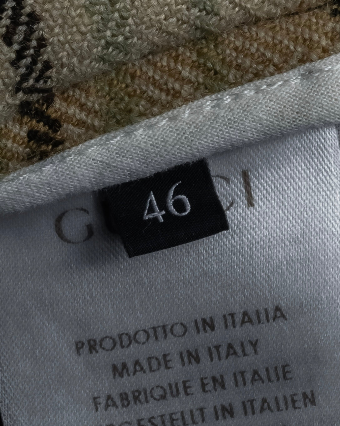 "GUCCI" Brushed check pattern tapered pants