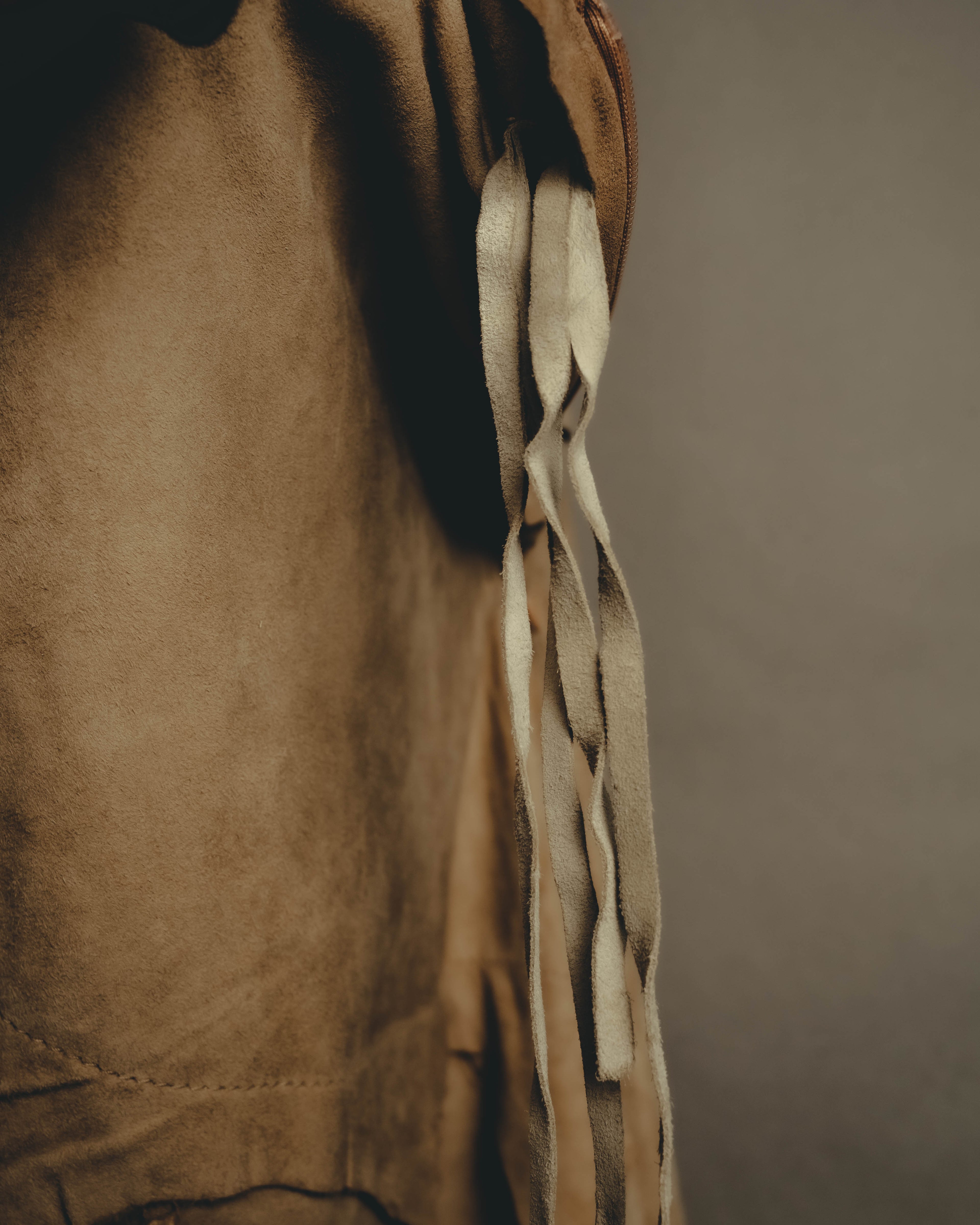 “DOLCE&GABBANA” 1999-2003 Distressed suede patchwork maxi skirt