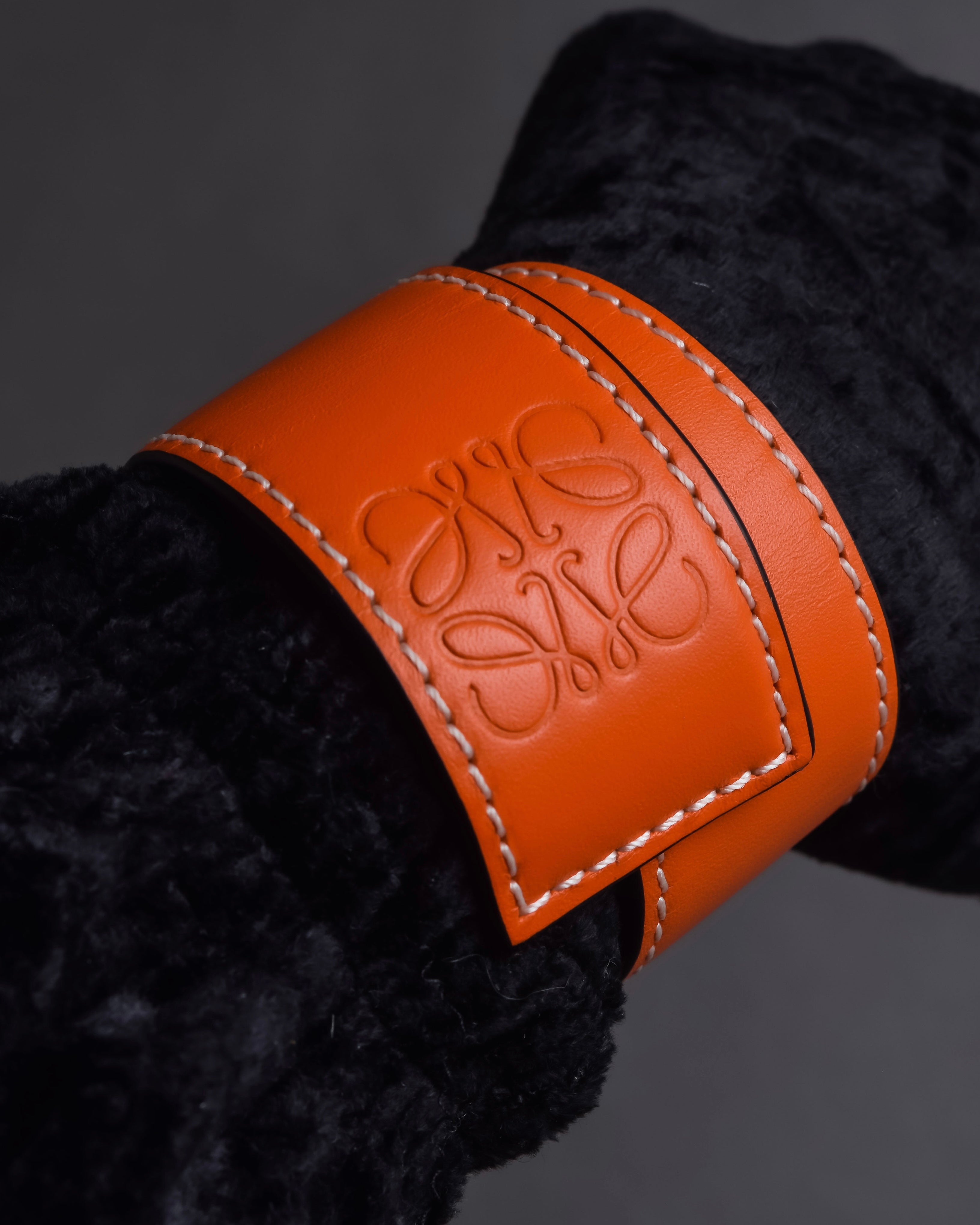 LOEWE ロエベ スラップブレスレット オレンジ 箱・巾着付き LOEWE