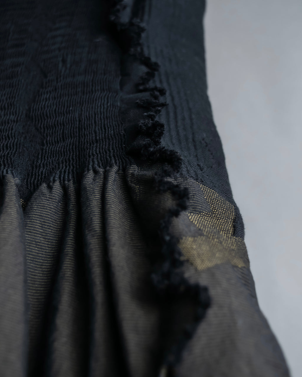 "A-POC" Wrap design high slit skirt