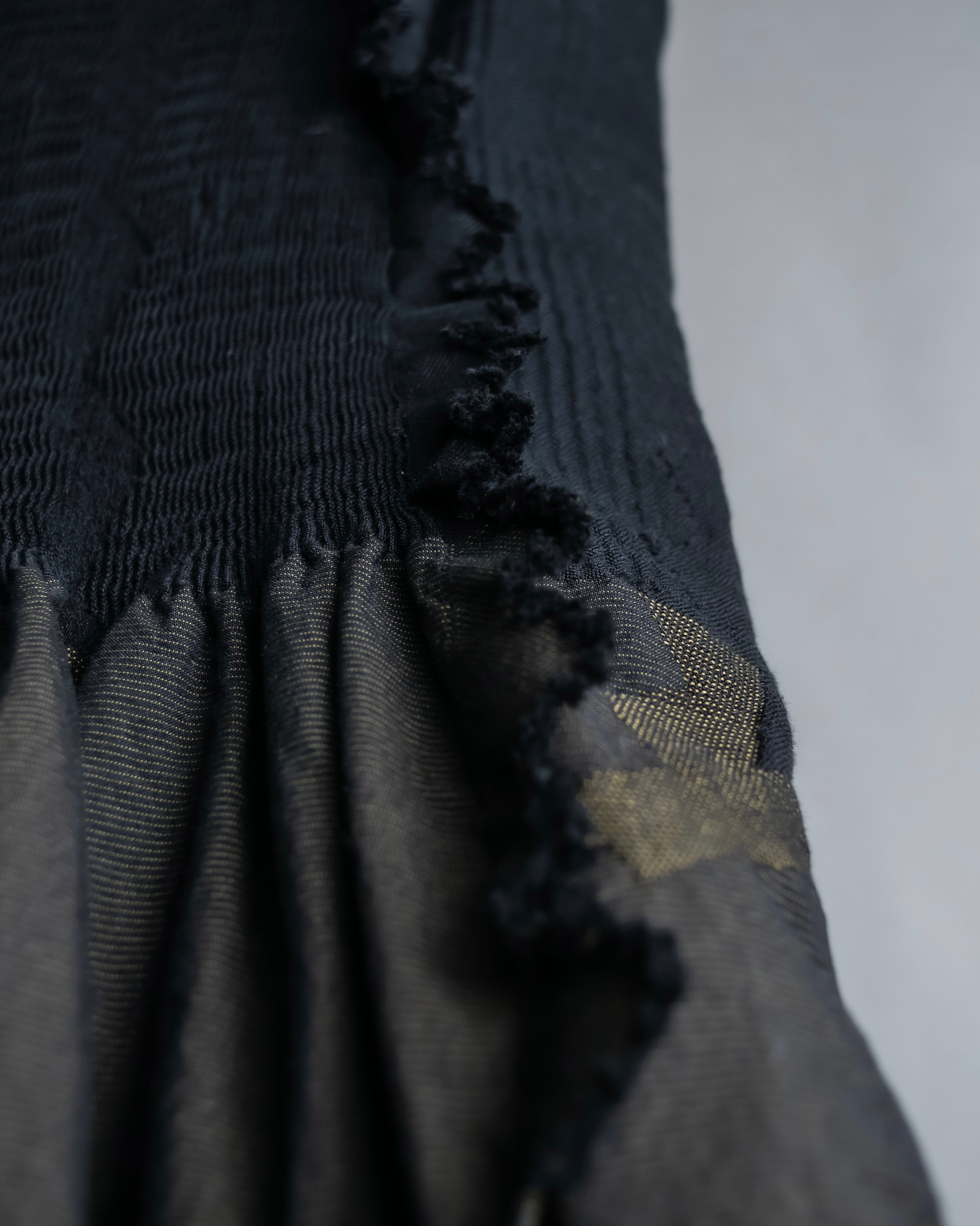 "A-POC" Wrap design high slit skirt