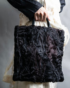 "LOEWE" Real fur and nappa leather tote bag