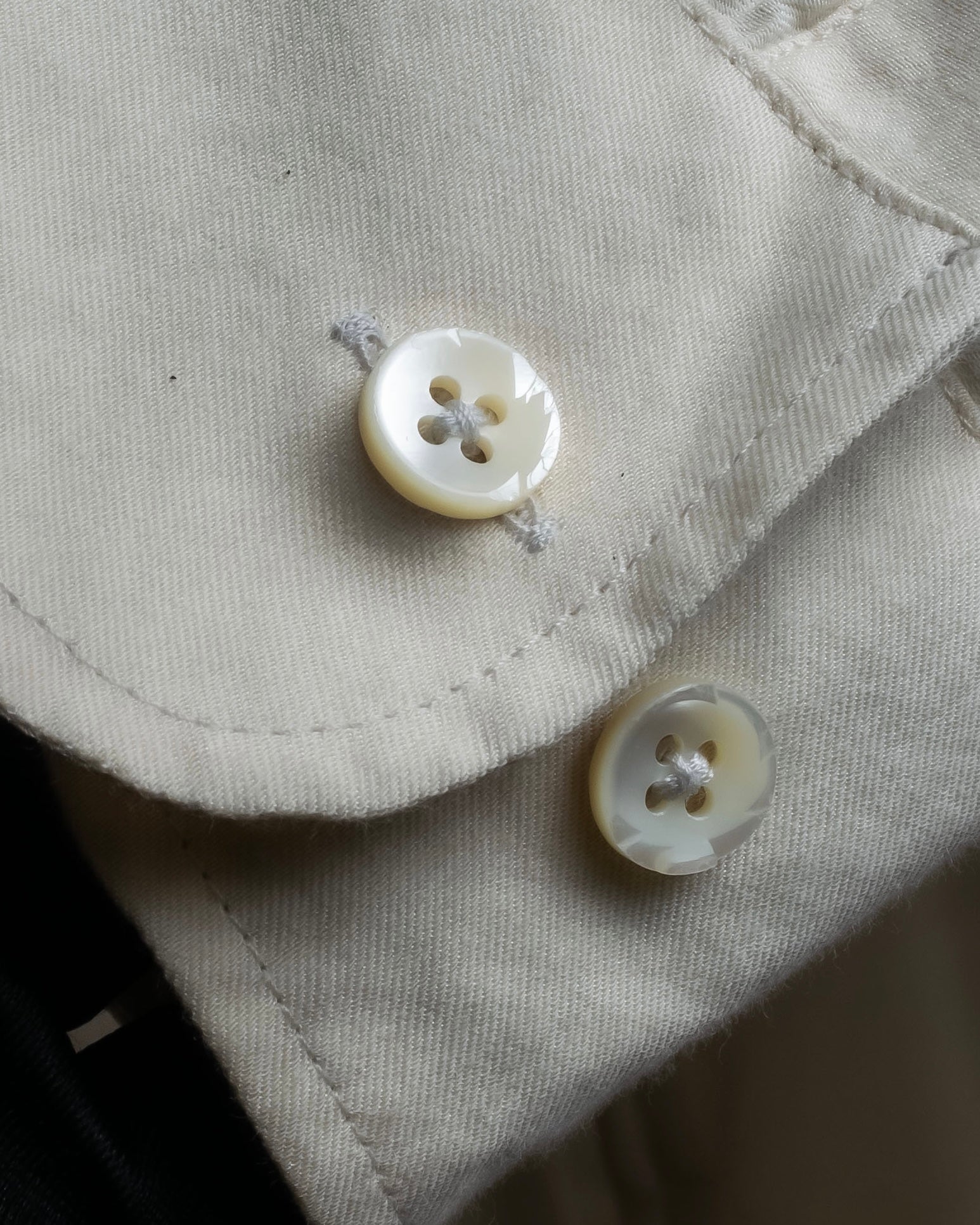 "Maison Martin Margiela" 2010SS triple layer folded fly front shirt