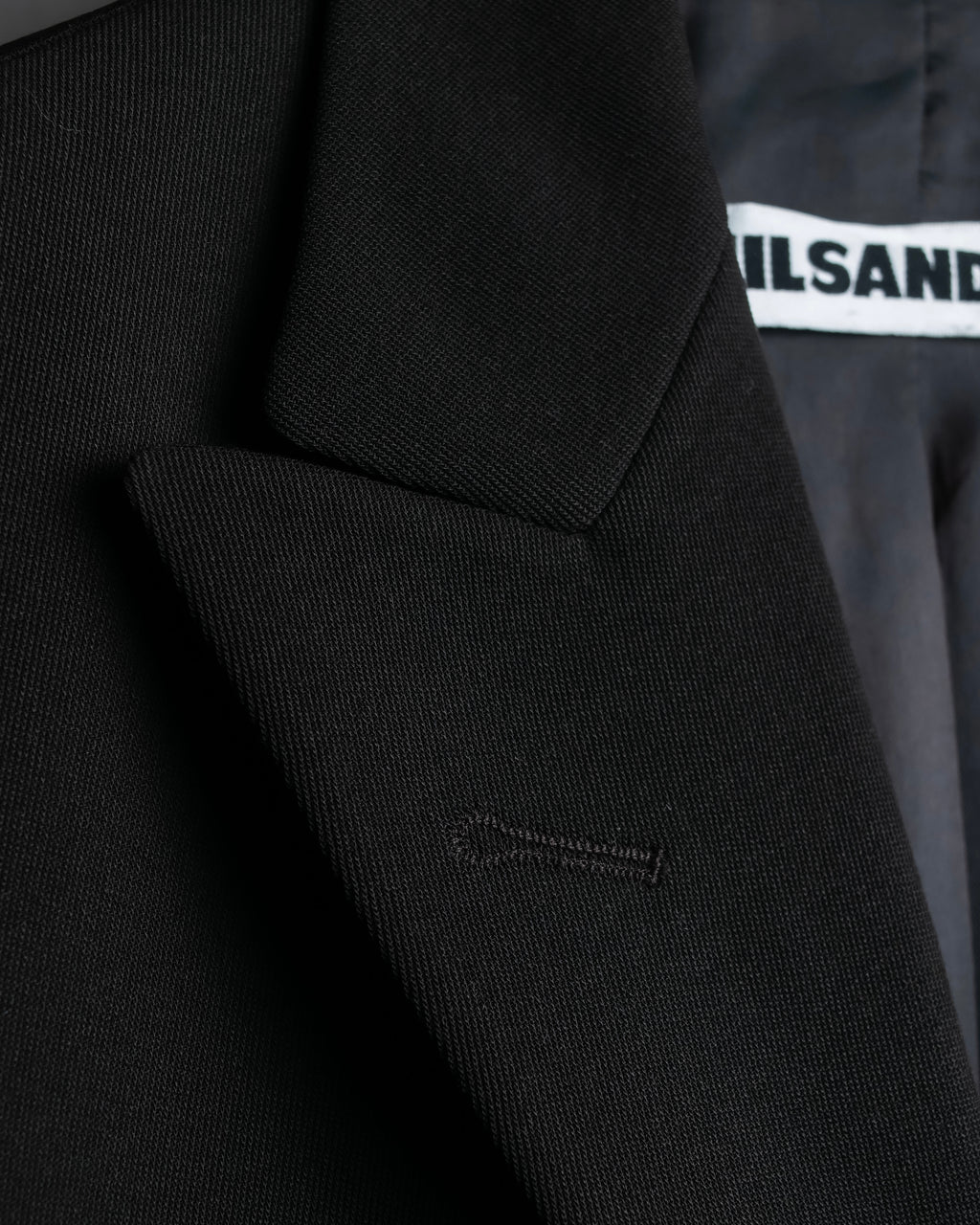 "Jil Sander+" Peaked label minimalist design tailored coat