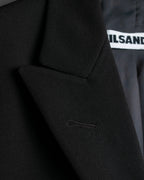 "Jil Sander+" Peaked label minimalist design tailored coat