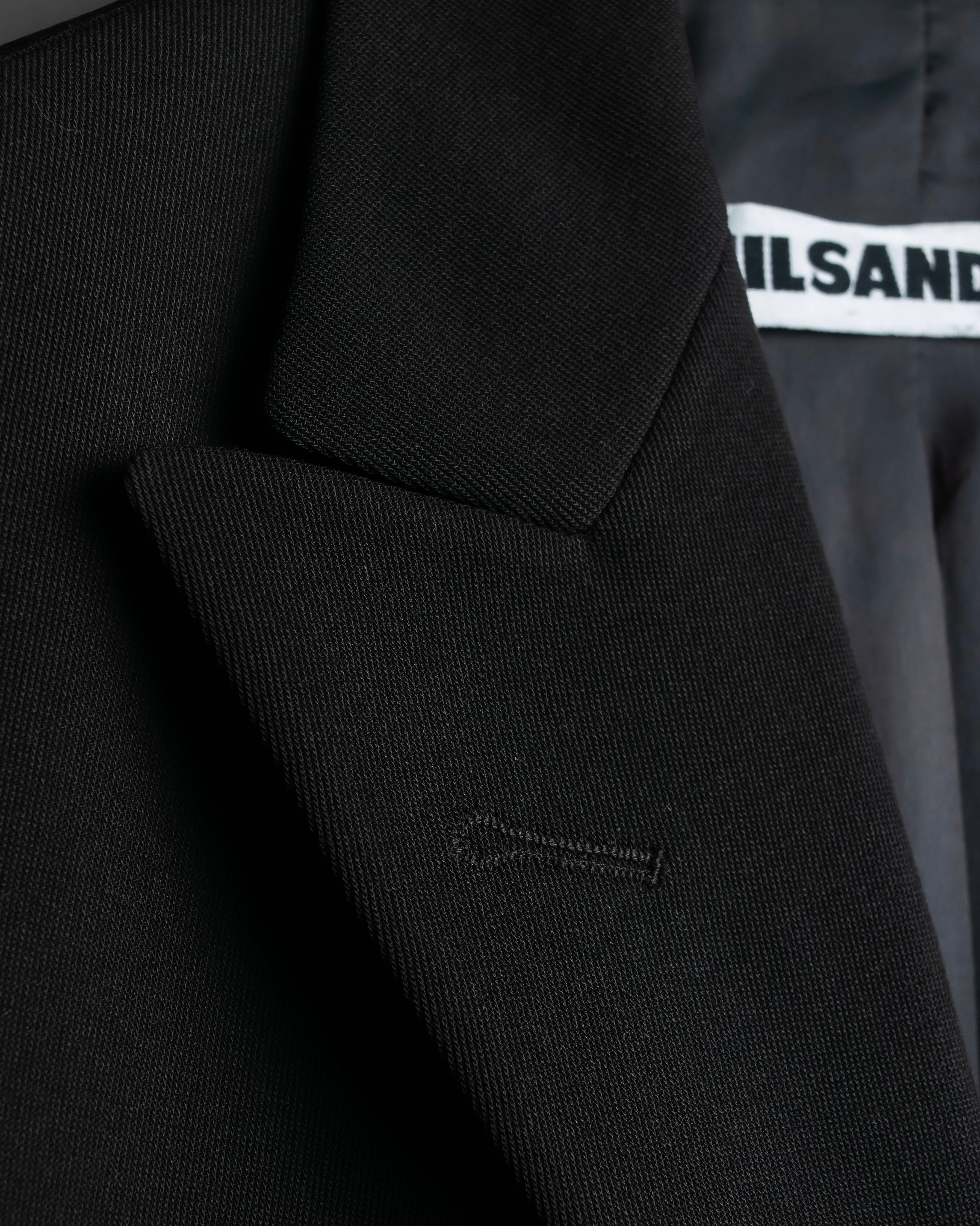 "Jil Sander+" Peaked label minimalist design tailored coat