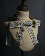 -MOOD Christmas Collections-
"GUCCI" Michele period delicate floral embroidered ribbon tie