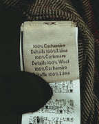–SPECIAL– "Hermès" 90's-00's Plaid cashmere cardigan