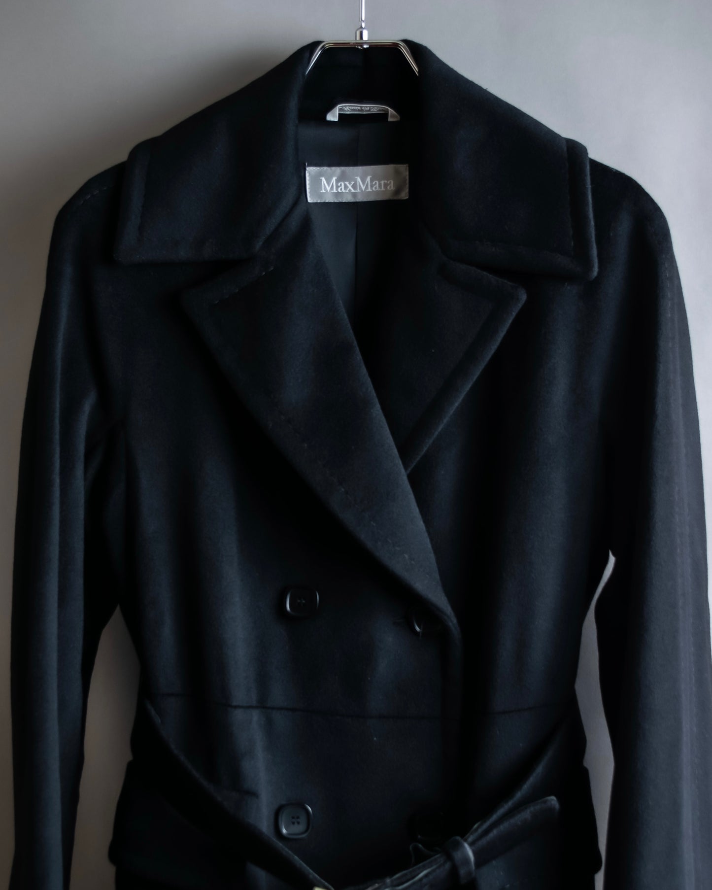 "Max Mara" Belted double breasted maxi trench coat