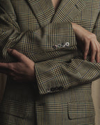 Chaqueta entallada de seda, lana y lino de los años 90 de "HERMES" Belvest