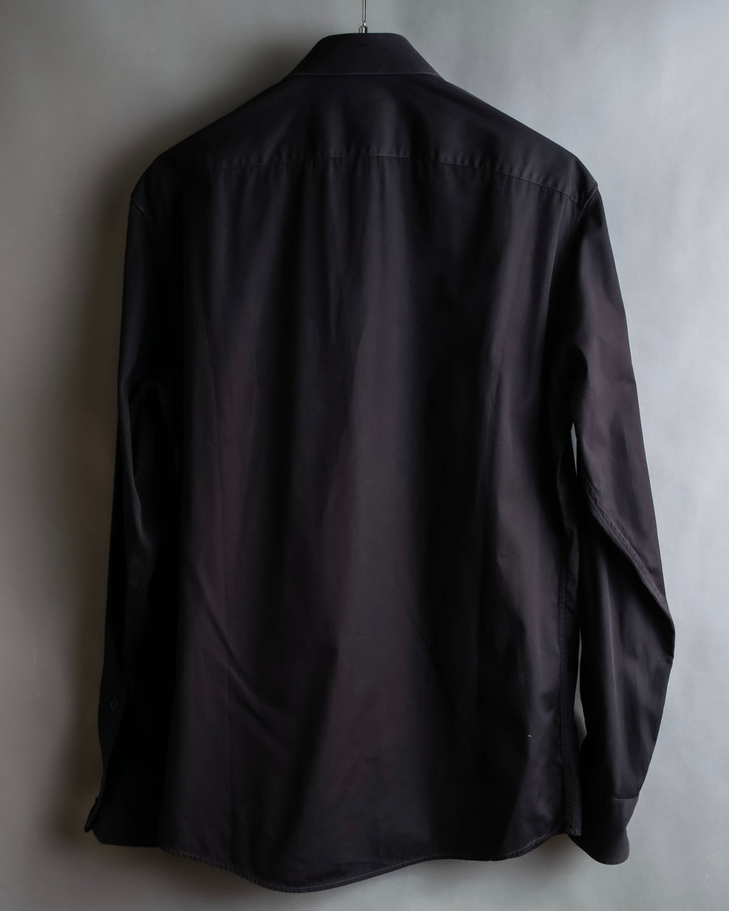 "GUCCI" Spread collar embroidered cotton shirt