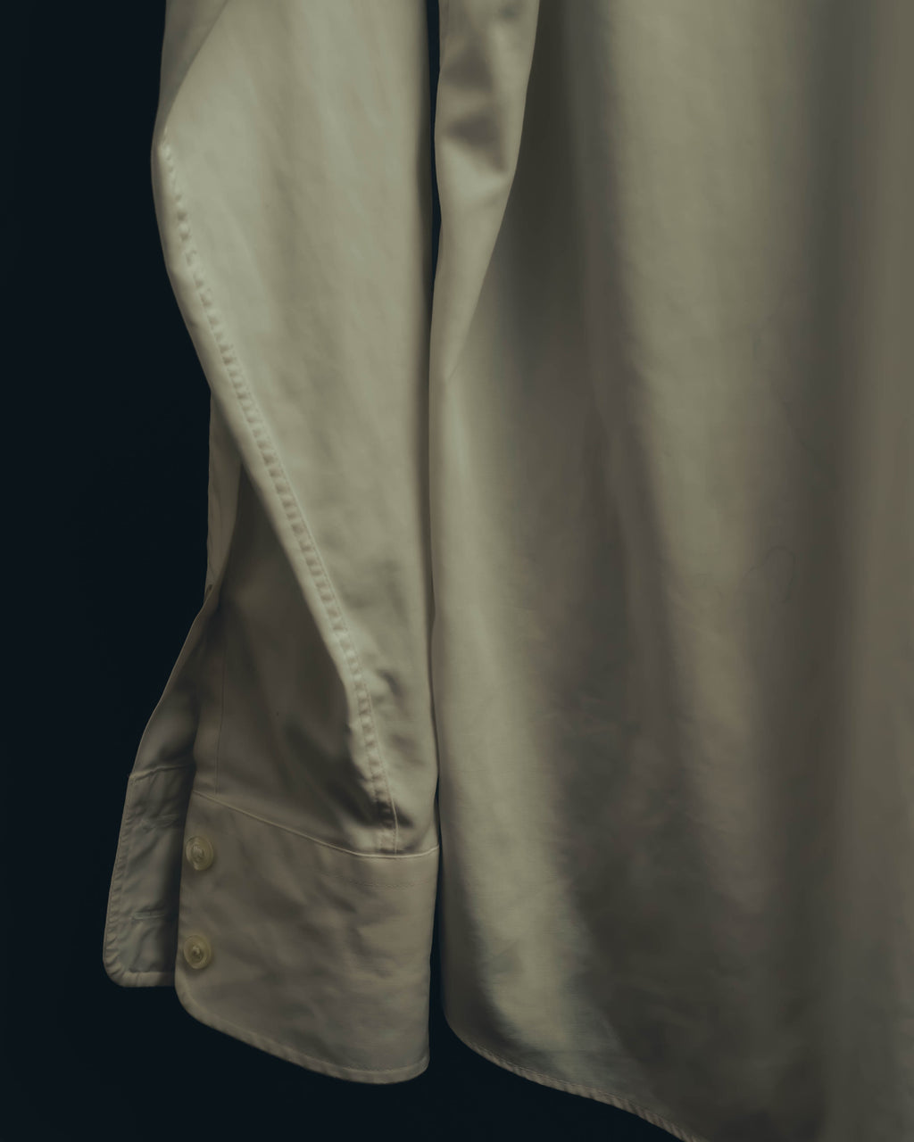 "Yves Saint Laurent" 80's-90's Classic off white dress shirt