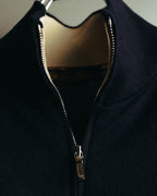 "Loro Piana" 00's-10's Refined cotton half-zip sweater