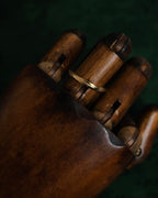 “SAINT LAURENT” Post-2012 twisted minimalist metal ring