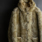 "DIESEL" Double zipper hooded long fur coat