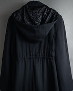 "VALENTINO" 90’s Couture-lined hooded coat