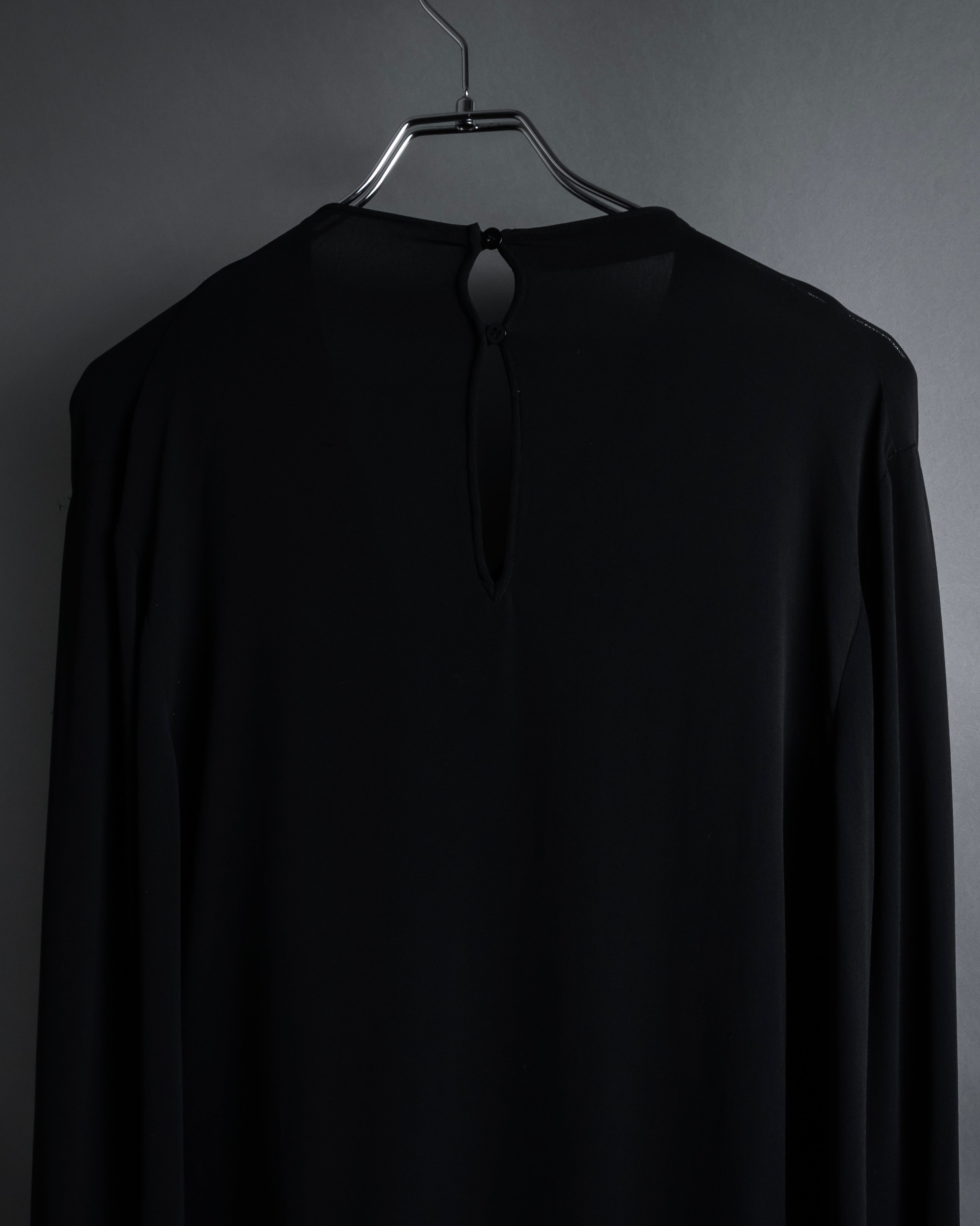 "VALENTINO" 2020-21 Gathered design bow tie skipper silk pullover