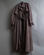"MIHARA YASUHIRO" Drawstring design trench coat