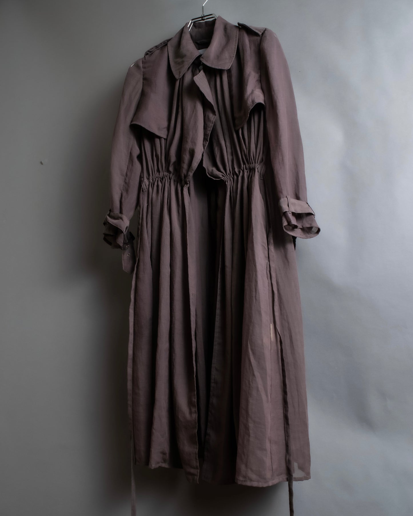 "MIHARA YASUHIRO" Drawstring design trench coat