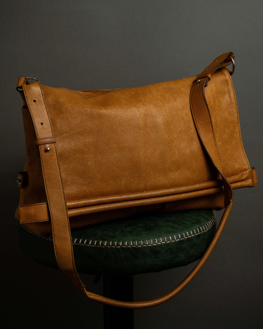 "MAISON MARGIELA" 12SS over flap design leather shoulder bag