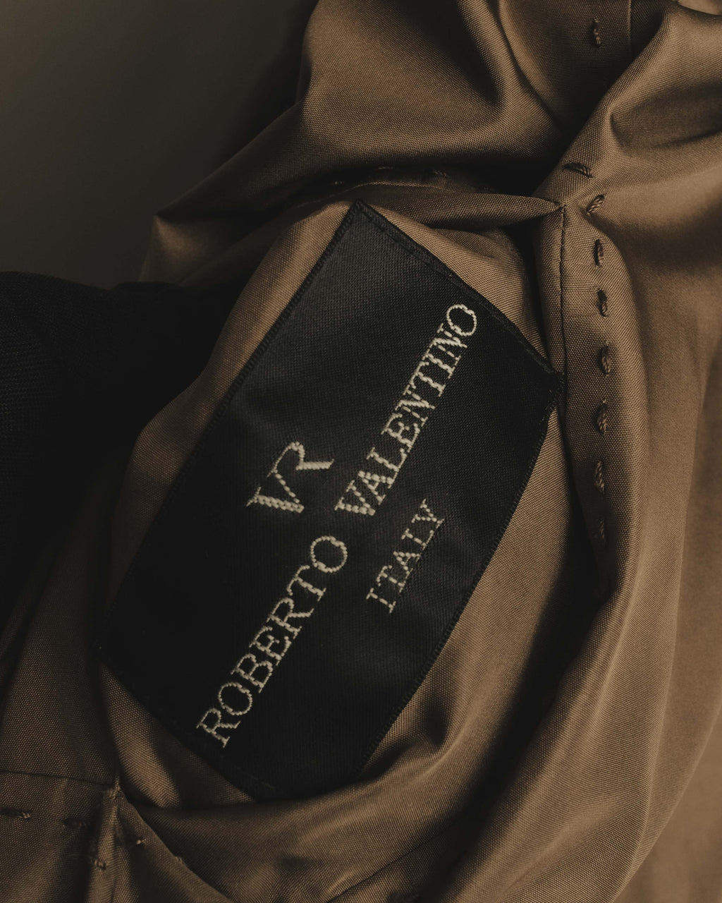 "ROBERTO VALENTINO" Reversible brown fur coat