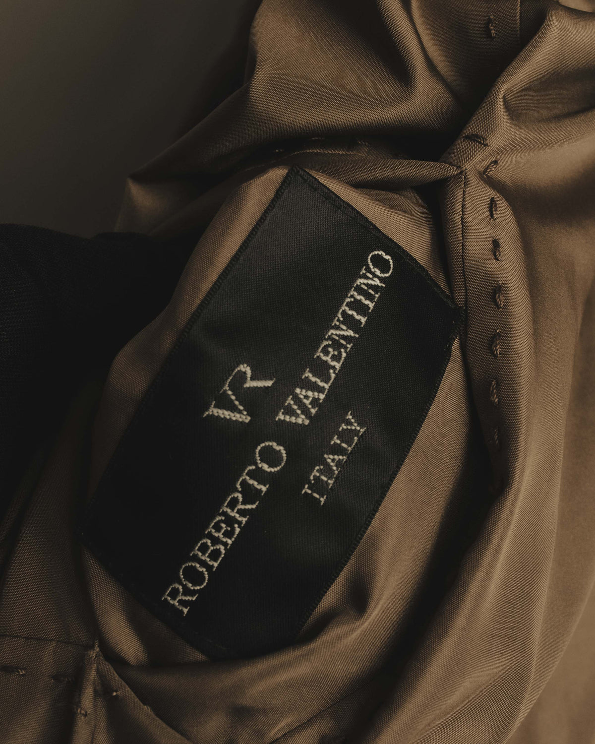 "ROBERTO VALENTINO" Reversible brown fur coat