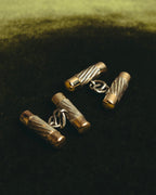 “Tiffany & Co.” 80’s-90’s Twisted bi-color chain cufflinks
