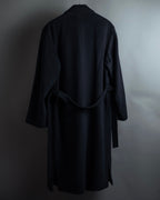 "VALENTINO" Double-breasted belted chester coat