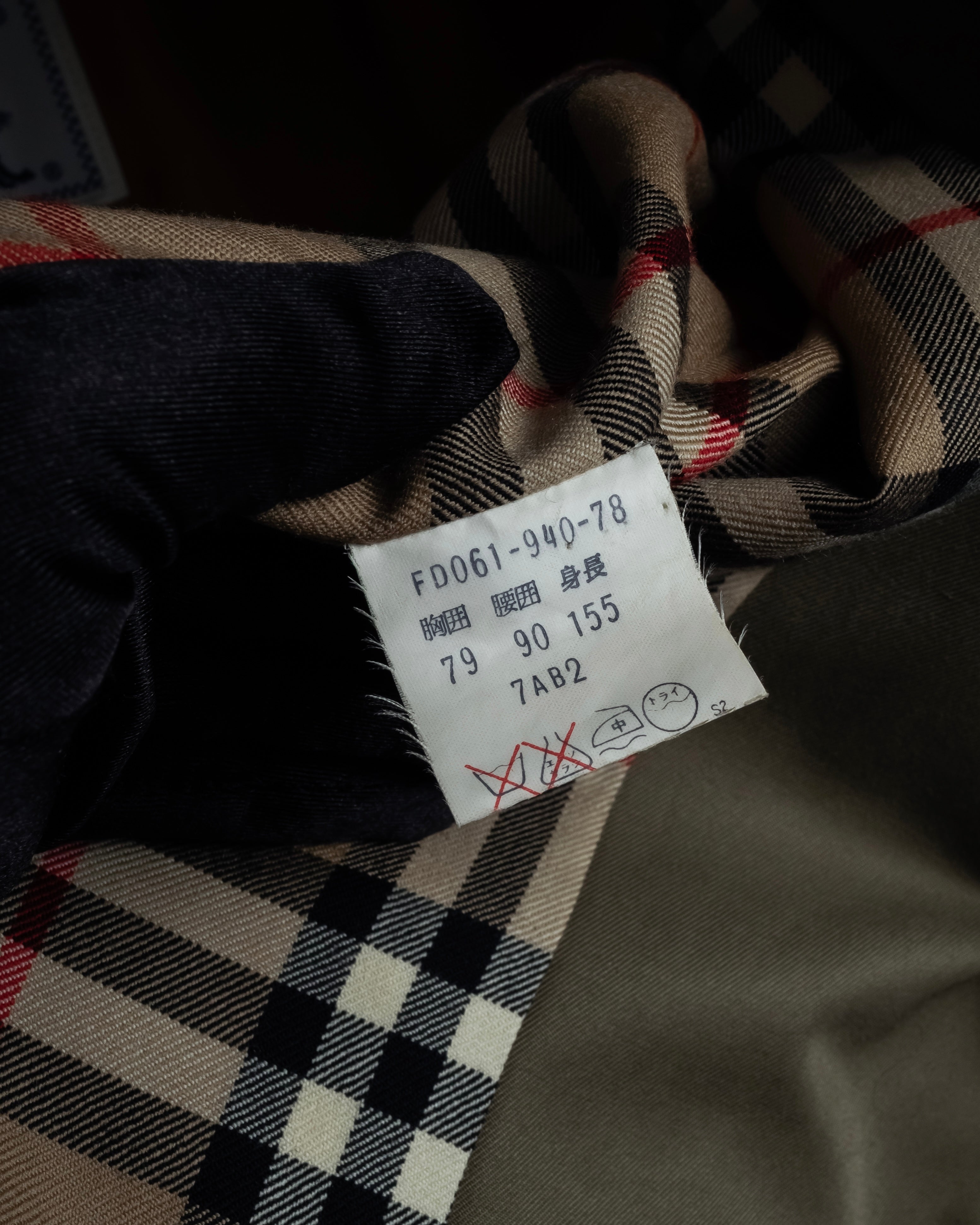 "BURBERRYS" Cape-attached design stand collar coat