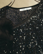 "MARINA RINALDI" 00's-10's Sequined lace long sleeve top