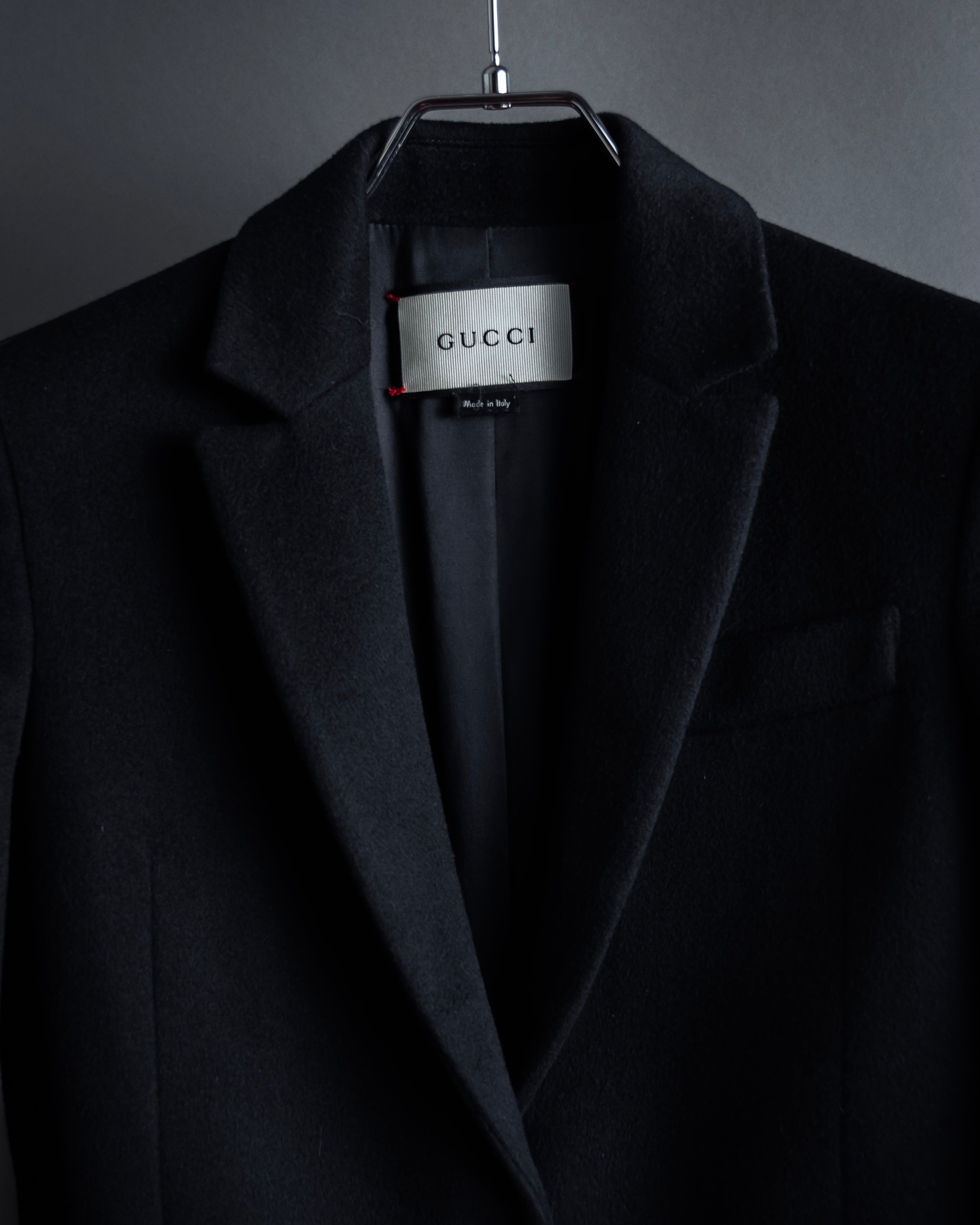 GUCCI (グッチ) - ウール チェスターコート - ブラック - 36