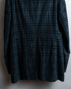 "DOLCE &amp; GABBANA" Checkered velvet tailored jacket