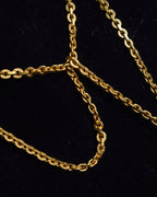 "YVES SAINT LAURENT" Embossed medallion YSL charm necklace