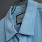 "GUCCI" 100% silk concealed placket shirt