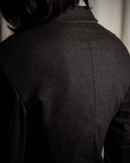 "FENDI" Double-breasted heavy duty wool flannel jacket