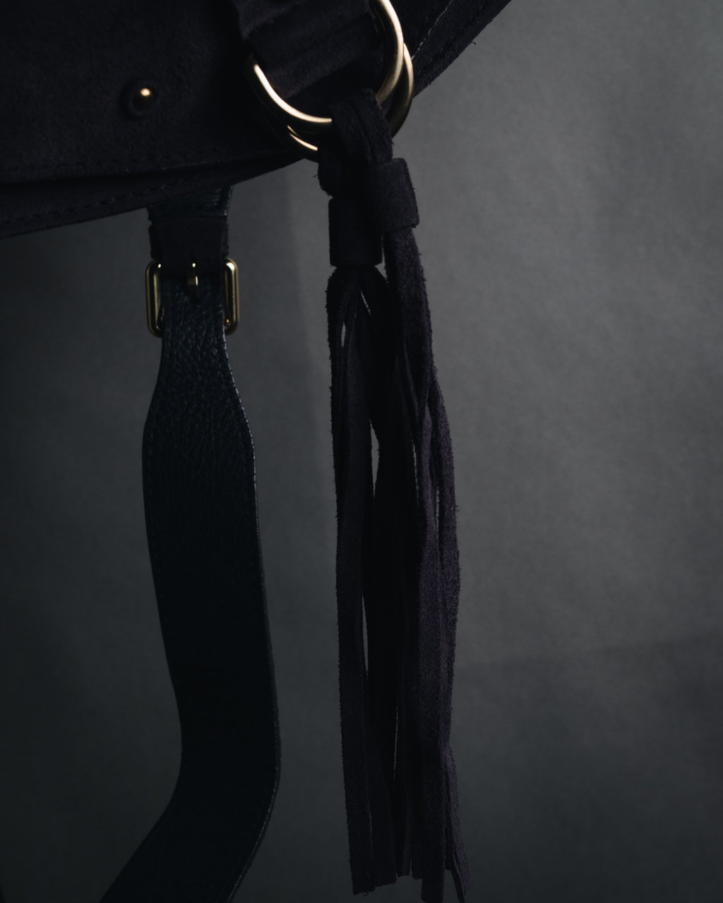"See By Chloé" 2010s Suede tassel saddle Collins shoulder bag