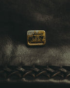 -SPECIAL- “FENDI” 80’s-90’s Coat of arms embossed whipstitched leather handbag