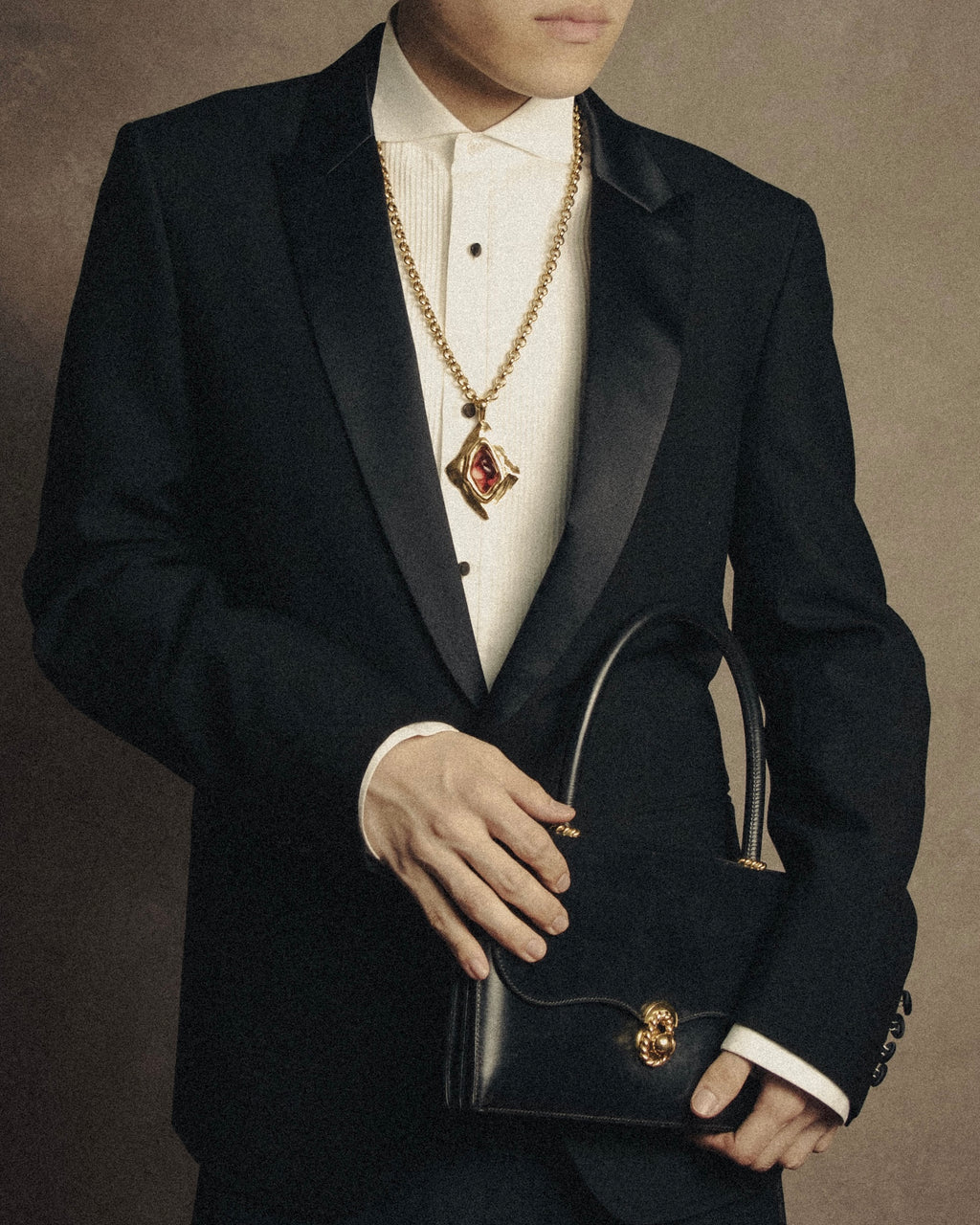 –SPECIAL– “HERMES” 50’s-60’s Escale box calf top handle bag