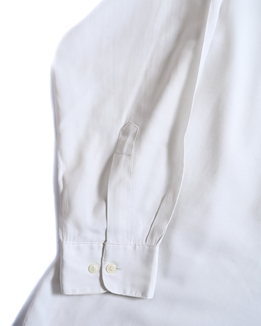 VINTAGE/ Band Collar Oversized Drape Shirt