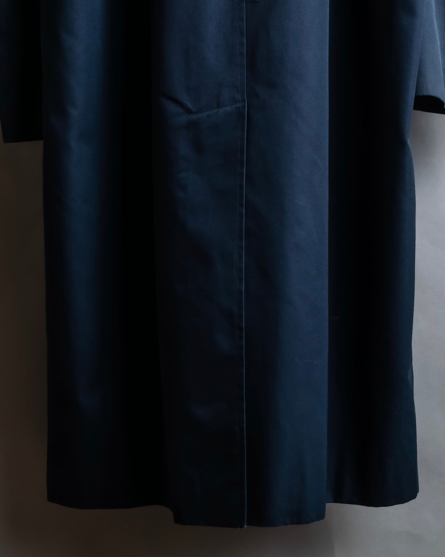 "BURBERRYS" Cotton polyester twill long length stand collar coat