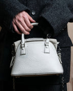 "MAISON MARGIELA" 5AC small white color 2way leather bag